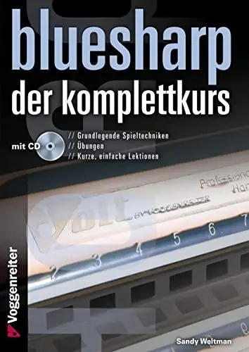 Produktbild: Bluesharp - Der Komplettkurs (CD): Leg' sofort los - ohne Noten! Für Mundharmonikas in C-Stimmung