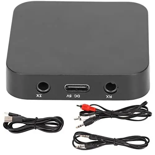Produktbild: Bluetooth 5.0 Sender Empfänger, Wireless Audio Bluetooth Adapter Multifunktions 2 in 1 Wireless Bluetooth Adapter für TV CD Player MP3