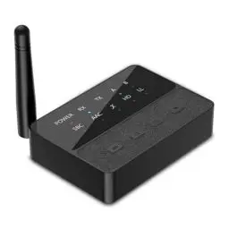 Produktbild: Bluetooth 5.3 Empfänger Sender für 2 Kopfhörer für TV 2-in-1 Bluetooth Transmitter Wireless Audio Adapter DAC & AptX HD Low Latency mit RCA/AUX Kabel für TV Stereoanlage PC