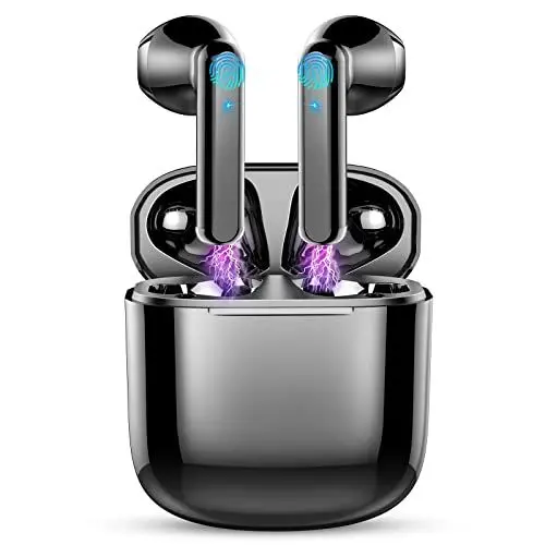 Produktbild: Bluetooth 5.3 Kopfhörer In Ear Kopfhörer Kabellos Bluetooth ENC Noise Cancelling mit 4 Mic, Kabellose Kopfhörer 35H Deep Bass Wireless Kopfhörer Mini Earbuds, IP7 Wasserdicht Ohrhörer USB-C(2023 Nenu)