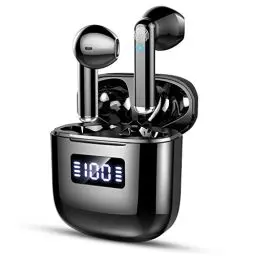 Produktbild: Bluetooth 5.3 Kopfhörer Kabellos Bluetooth Kopfhörer In Ear mit ENC 4 Mics, In-ear Ohrhörer Bluetooth mit LED Digitalanzeige, HiFi Stereoklang, IP7 Wasserdicht, 25 std Spielzeit für Arbeit und Reisen
