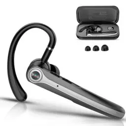 Produktbild: Bluetooth Headset V5.4 Wireless Freisprech Telefon mit CVC 8.0 und ENC Dual Mikrofon, Bluetooth Ohrhörer kabellos mit 25h Sprechzeit, 120h Standby Headset Handy für Autofahren Büro Business, Schwarz