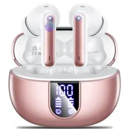 Produktbild: Bluetooth Kopfhörer,Kopfhörer Kabellos Bluetooth 5.3 In Ear mit 4 HD Mikrofon,2024 ENC Call Noise Cancelling Headphones,42H Spielzeit, LED-Anzeige,HiFi Stereo IP7 Wasserdicht Ohrhörer für Sport Arbeit