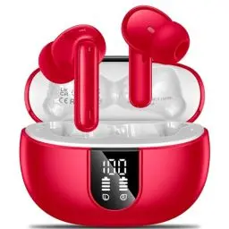 Produktbild: Bluetooth Kopfhörer,Kopfhörer Kabellos Bluetooth 5.3 In Ear mit 4 HD Mikrofon,ENC Call Noise Cancelling Headphones,42H Spielzeit, LED-Anzeige,HiFi Stereo IP7 Wasserdicht Ohrhörer für Sport Arbeit 2024