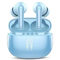 Produktbild: Bluetooth Kopfhörer, In Ear Kopfhörer Bluetooth 5.3 mit 4 HD Mikrofon, 48 Std Spielzeit Kabellose Kopfhörer, Tiefer Bass, ENC Noise Cancelling Earbuds IP7 Wasserdicht Ohrhörer LED-Anzeige USB-C
