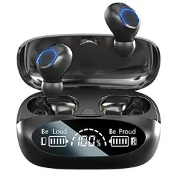 Produktbild: Bluetooth Kopfhörer, Kabellos Bluetooth 5.3 In Ear Kopfhörer mit Mic CVC8.0 Tech Noise Cancelling ,Wireless Kopfhörer Tiefer Bass Earbuds 100Std, IP7 Wasserdichte HiFi Sound Ohrhörer USB-C LED Anz