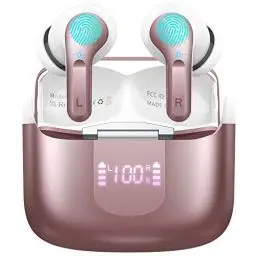 Produktbild: Bluetooth Kopfhörer, Kopfhörer Kabellos Bluetooth 5.3 In Ear Kopfhörer mit 4 ENC Mikrofon, 2023 Neue Kabellose Kopfhörer Noise Cancelling Earbuds mit 40H Deep Bass, USB-C, IP7 Wasserdicht Ohrhörer
