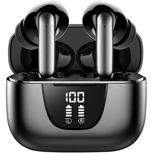 Produktbild: Bluetooth Kopfhörer, Kopfhörer Kabellos Bluetooth 5.3 In Ear Kopfhörer mit 4 ENC Mikrofon, 2023 Neue Kabellose Kopfhörer Noise Cancelling Earbuds mit 56H Deep Bass, USB-C, IP7 Wasserdicht Ohrhörer1