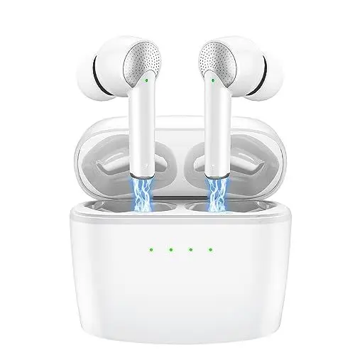 Produktbild: Bluetooth Kopfhörer, Kopfhörer Kabellos Bluetooth 5.3 In Ear Kopfhörer mit 4 ENC Mikrofon, 42 Std Spielzeit, USB-C Ladekoffer, Kabellose Kopfhörer Noise Cancelling Earbuds, IPX7 Sport Ohrhörer Joggen