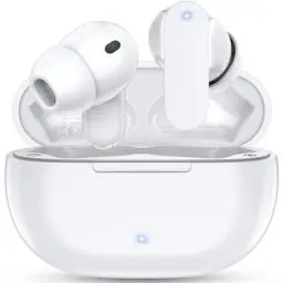 Produktbild: Bluetooth Kopfhörer, Kopfhörer Kabellos Bluetooth 5.3 In Ear Kopfhörer mit 4 ENC Noise Cancelling Mic, 40 std Spielzeit HiFi Stereo, IP7 Wasserdicht Ohrhörer, Geeignet für Arbeit und Studium (Weiß)