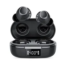 Produktbild: Bluetooth Kopfhörer, Kopfhörer Kabellos Bluetooth 5.3 In Ear Kopfhörer mit 4 ENC Noise Cancelling Mic, Kabellose Kopfhörer Tiefer Bass Wireless Earbuds 60H, IP8 Wasserdicht Ohrhörer LED-Anzeige USB-C