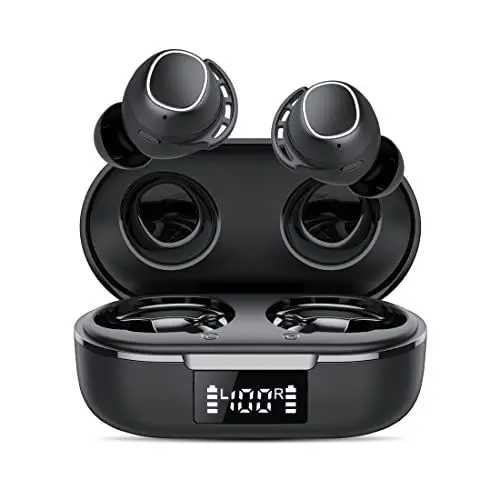 Produktbild: Bluetooth Kopfhörer, Kopfhörer Kabellos Bluetooth 5.3 In Ear Kopfhörer mit 4 ENC Noise Cancelling Mic, Kabellose Kopfhörer Tiefer Bass Wireless Earbuds 60H, IP8 Wasserdicht Ohrhörer LED-Anzeige USB-C