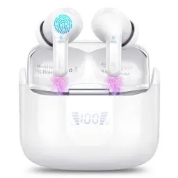 Produktbild: Bluetooth Kopfhörer, Kopfhörer Kabellos Bluetooth 5.3 In Ear Kopfhörer mit 4 Mikrofon, 2023 Neue Kabellose Kopfhörer ENC Noise Cancelling Earbuds mit USB-C, 40H Tiefer Bass, IPX7 Wasserdicht Ohrhörer