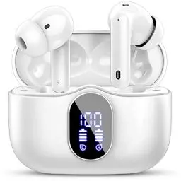 Produktbild: Bluetooth Kopfhörer, Kopfhörer Kabellos Bluetooth 5.3 Sport In Ear Kopfhörer mit 4 Mikrofon, 40 std Spielzeit, LED-Anzeige, ENC Lärmreduzierung, HiFi Stereo Ohrhörer für Arbeit und Studium
