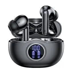 Produktbild: Bluetooth Kopfhörer, Kopfhörer Kabellos Bluetooth 5.3 In Ear mit Indicateur LED, 40 Std ENC Lärmreduzierung dual Mikrofon HiFi Stereo Kopfhörer, IP7 Wasserdicht in ear Ohrhörer für Sport und Arbeit