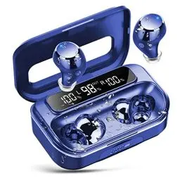 Produktbild: Bluetooth Kopfhörer,Kopfhörer Kabellos Bluetooth 5.3 In Ear Kopfhörer mit 4 ENC Noise Cancelling Mic,2024 Kabellose Kopfhörer 128Std Spielzeit LED-Anzeige, IP7 Wasserdichte Ohrhörer Touch Control