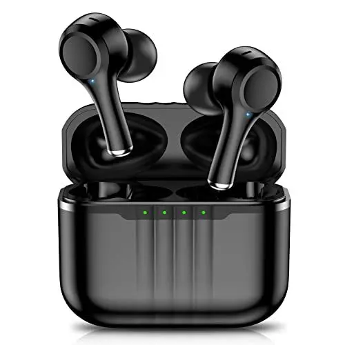 Produktbild: Bluetooth Kopfhörer, Kopfhörer Kabellos Bluetooth Sport In Ear Kopfhörer mit Mic, 2025 Neue Kopfhörer ENC Lärmreduzierung Wireless Earbuds mit IP7 Wasserdicht, 50H Deep Bass In-Ear Ohrhörer (Schwarz)