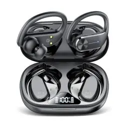 Produktbild: Bluetooth Kopfhörer Sport, In Ear Kopfhörer Kabellos Bluetooth 5.3 mit 4 ENC Noise Cancelling Mikrofon, 2024 Neue IP8 wasserdichte Earbuds, 68 Std Spielzeit, Dual LEDAnzeige Ohrhörer für iOS Android