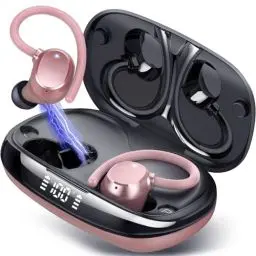 Produktbild: Bluetooth Kopfhörer Sport, Kopfhörer Kabellos Bluetooth 5.3, 80Std Spielzeit Kabellose Kopfhörer mit Tiefer Bass, In Ear Kopfhörer mit 3D Stereo CVC8.0 HD Calling/IP7 Wasserdicht Ohrhörer mit Ohrhaken