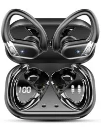 Produktbild: Bluetooth Kopfhörer Sport, Kopfhörer Kabellos Bluetooth 5.4 in Ear Kopfhörer mit CVC8.0 Noise Cancelling Mikrofon, Earbuds 50H,mit USB-C, Schwarz