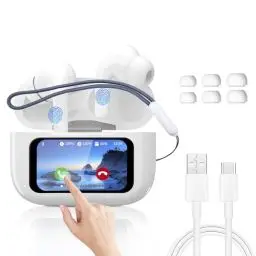 Produktbild: Bluetooth Kopfhörer in Ear, Kopfhörer Kabellos Bluetooth 5.4 Wireless Earbuds, Kabellose ohrhörer mit 4 ENC mikrofon, Noise Cancelling kopfhoerer, Headphones mit Touchscreen für iPhone und Android