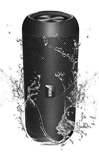 Produktbild: Bluetooth Lautsprecher 30W, Lautsprecher mit Radio FM Musikbox, Bluetooth Box, mit 360° HD Stereo Lautsprecher Sound, Bis zu 30H Stunden Kabellos Musik Abspielen-Unterstützung AUX, TF (Schwarz)
