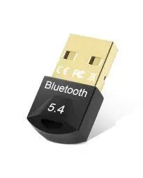 Produktbild: Bluetooth USB, 5.4 USB Dongle Adapter, Wireless USB Adapter, Bluetooth Adapter Dongle, Bluetooth Stick, Low Latency, Plug & Play, mit Windows 7/10/8.1/11,High-Gain (Schwarz)