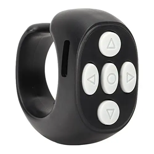 Produktbild: Bluetooth-Fernbedienung Page Turner, Bluetooth 5.3 Video Scrolling Ring Kamera Shutter Remote Selfie Button Clicker für IOS für Android Smartphones Tablets