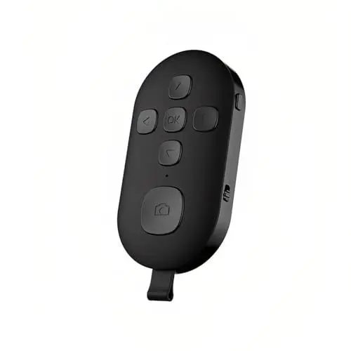Produktbild: Bluetooth-Fernbedienung für TikTok-Seitenwender, Scroll-Ring-Clicker für Neuartige Kamera-Videoaufnahmen, Auslöser-Selfie-Taste, Wiederaufladbare Fingerfernbedienung für (Black)