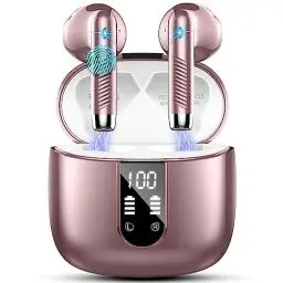 Produktbild: Bluetooth Kopfhörer, In Ear Kopfhörer Kabellos Bluetooth 5.3 Kabellose Kopfhörer mit 4 Mic, 2023 Neue ENC Noise Cancelling Wireless Earbuds 48H Tiefer Bass, IP7 Wasserdicht Ohrhörer LED-Anzeige