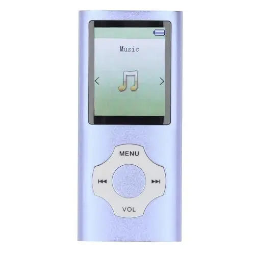 Produktbild: Bluetooth-MP3-Player, Ultraflacher MP3-MP4-Player, Tragbarer Musik-Player mit 32 GB Kleiner Speicherkarte, Digitaler Musik-Player mit Rauschunterdrückung für Kinder und