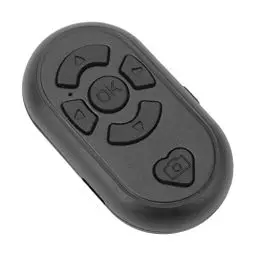 Produktbild: Bluetooth-Page-Turner-Fernbedienung, Kabellose Kamera-Fernbedienung, Bluetooth-App-Fernbedienung, Kamera-Fernauslöser-Selfie-Taste für Mobiltelefone und Tablets (Schwarz)
