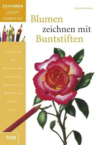 Produktbild: Blumen zeichnen mit Buntstiften: Zeichnen leicht gemacht