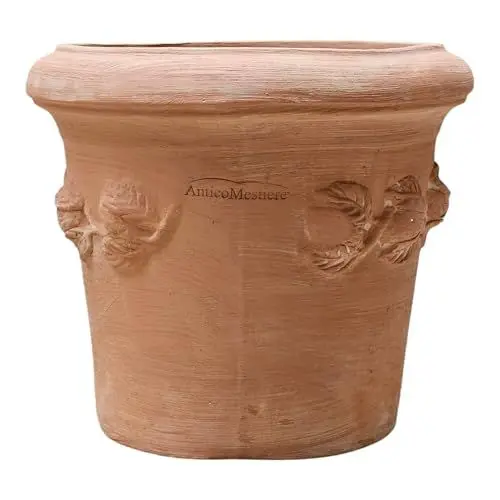 Produktbild: Blumentopf Terrakotta Pflanzgefäß Liscio Toscana limoni Toscana -Italienische Handarbeit- 25cm - 40cm ABSOLUT FROSTFEST Italienisches Terracotta (30cm, Limoni Toscana)