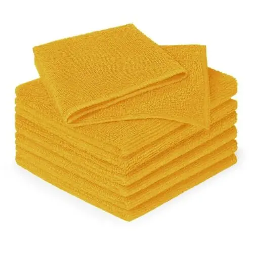 Produktbild: Blumtal 6er Set Mikrofasertücher 30x40 cm Lappen - Geschirrtücher Spicy Mustard - Microfasertücher Putzlappen Waschbar bei 60°C - Reinigungstücher Fensterputztücher - Premium Putztücher Allzwecktücher