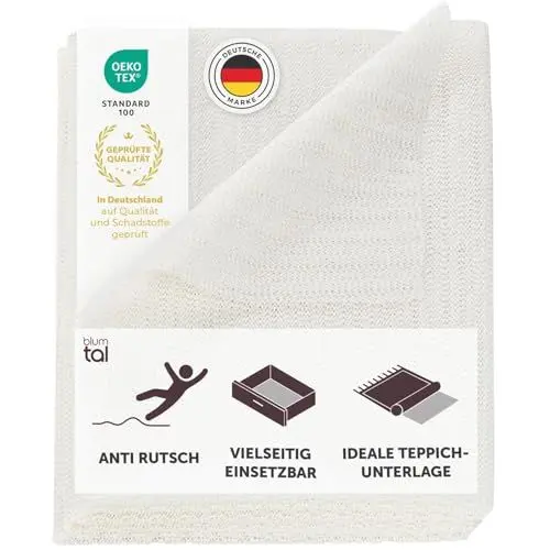 Produktbild: Blumtal Antirutschmatte 80x150 cm - Teppich Antirutschunterlage aus Vinyl - zuschneidbare Antiruschmatte für Teppich - Schubladenmatte - Anti Rutsch Teppichunterlage - Antirutschmatte Teppiche 1er Set