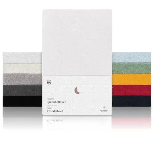 Produktbild: Blumtal Jersey Spannbettlaken 70 x 140 cm Babybett - OEKO-TEX zertifiziertes Bettlaken 70x140 Kinderbett - Kinderbettwäsche 70x140 aus 100% Baumwolle - Spannbettlaken 70x140 Baby in Weiß