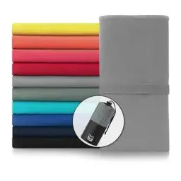 Produktbild: Blumtal Mikrofaser Handtuch 140x70 cm - Sporthandtuch aus schnelltrockneder Mikrofaser - Fitness Handtuch Sport - Mikrofaser Handtücher - Handtuch Fitnessstudio - Fitnesshandtuch - Gym Towel Grau