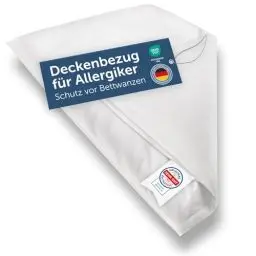 Produktbild: Blumtal® Milbenbezug Decke 135x200 cm 2er Set - Oeko-TEX Zertifizierte Allergiker Bettwäsche - Encasing Für Decken - Anti Milben Allergie Bettwäsche Set