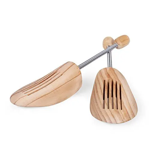 Produktbild: Blumtal® Schuhspanner für Damen und Herren aus Echtholz im 2er Set - Knickschutz Schuhe - Schuhstrecker Kiefernholz - Schuhspanner Herren - Schuspanner Damen - Shoe Tree- Schuhstrecker - Gr. 44-45