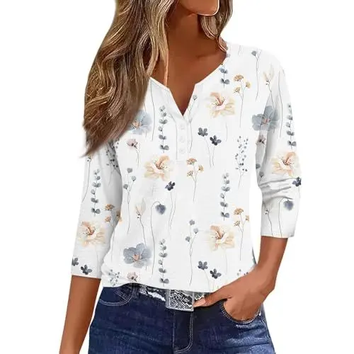 Produktbild: Bluse Damen Damen Hemdbluse Bluse Rosa Damen Bluse Lang Damen Chiffonbluse Damen Pailletten Oberteil Barbara Mode Osterangebote Festliches Outfit Damen Kleidung für Frauen Weiß L