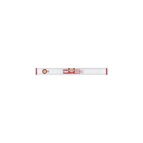 Produktbild: BMI Alu-Profil Wasserwaage ALUSTAR (60 cm lang, kantenlose Horizontal-Libelle mit Lupen-Effekt, hohe Messgenauigkeit 0,5 mm/m, mit Gummiendkappen) 694060E
