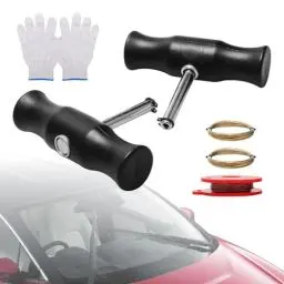 Produktbild: Bmliingchau Windschutzscheibe Removal Tools Schneidedraht Mit Griff Windschutzscheiben Werkzeug kfz Schneidedraht Windschutzscheibe Schneidedraht Mit Griff für Kleber Windschutzscheibe Tausch Werkzeug