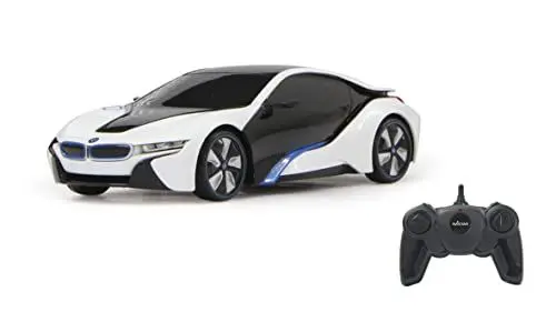 Produktbild: BMW I8 1:24 2,4GHz-offiziell lizenziert, 1 Stunde Fahrzeit bei ca. 9 Km/h, perfekt nachgebildete Details, hochwertige Verarbeitung, Weiss, Weiß
