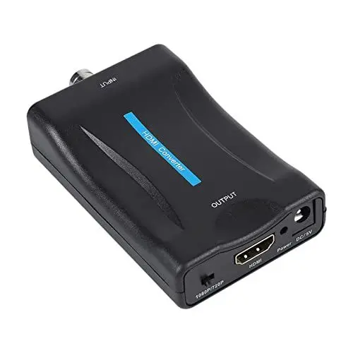 Produktbild: BNC auf HDMI Converter, BNC zu HDMI Adapter Display HD 1080P/720P Video Audio Konverter Adapter Überwachungsmonitor für DVD, Set-Top-Box, HD-Player, WII,