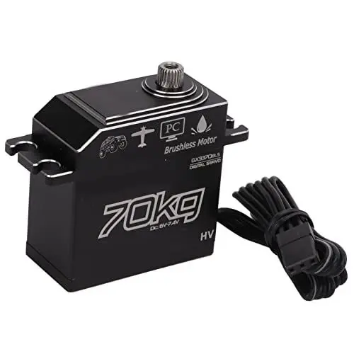 Produktbild: Bnineteenteam 70KG Digital Servo, 70KG Edelstahl Getriebe Digital Servo Car Model Parts f¨¹r SCX10 1/8 1/10 RC Auto IP67 Wasserdichtes Lenkservo Model Toy
