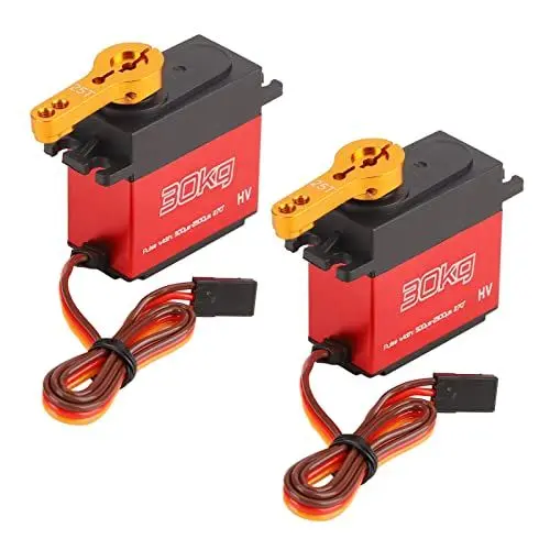 Produktbild: Bnineteenteam RC Car 30kg Servo, Aluminiumlegierungsgeh?use 270 ¡ã ¡À 3 ¡ã Wasserdichter Metallservo Schnellreaktionsservo mit Metallarm Car Model Parts f¨¹r RC Car Model ToyKarosserie-Zubehör