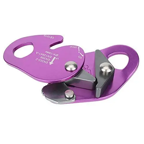Produktbild: Seilgreifer-Kletter-Abseilgerät, Selbstbremsendes Stopp-Abseilgerät für 9-13 Mm Seilklemme, Greifer, Rettungs-Abseilring-Kletterausrüstung