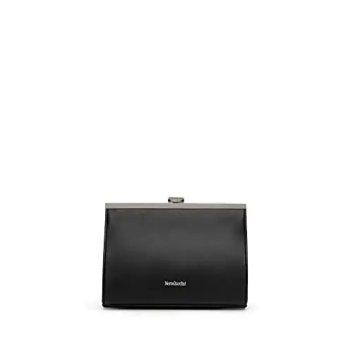 Produktbild: BNMVBJN Umhängetasche für Frauen PU-Leder Messenger Bag Handtasche Distaff Einfache Elementare Einfarbig Sommer Damen Elegant Damen Einschuldige Handtasche (Farbe: Schwarz)