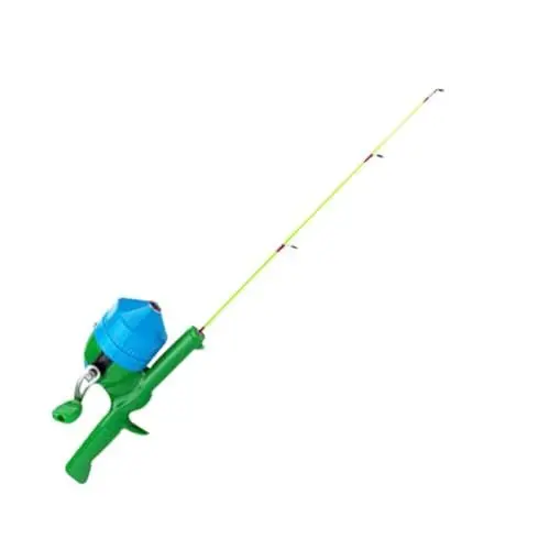 Produktbild: BNTTEAM Teleskop-Angelrute für Kinder, Angelrolle, Angeltasche, Köder, Angelrute, Kombi-Set für Kinder, Jugendliche, Anfänger (Rutenrolle/grün/55 cm)